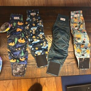 Colorful Dog Belly Bands Set